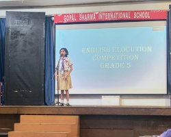 English Elocution Competition STD 5